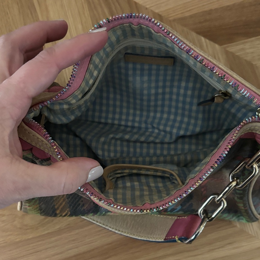 Y2K Dooney & Bourke Plaid Shoulder Bag - Picture 10 of 14
